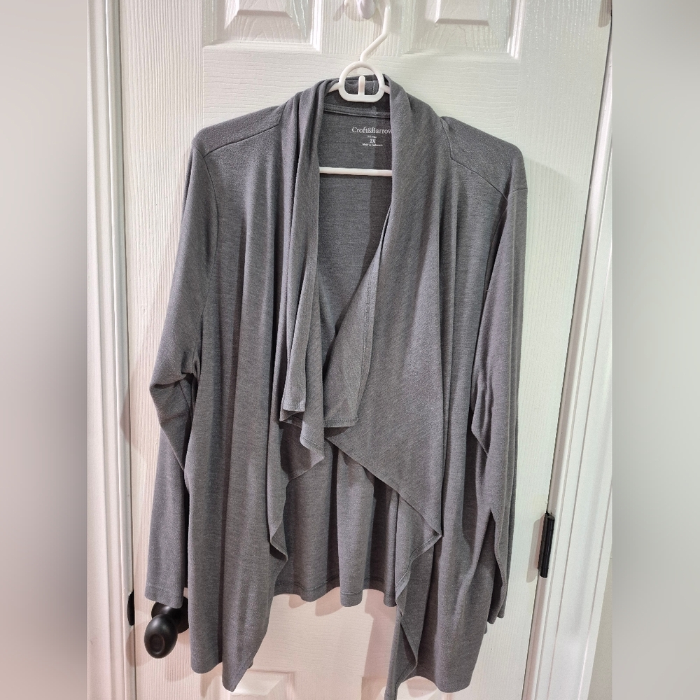Croft & Barrow Gray Women's Cardigan